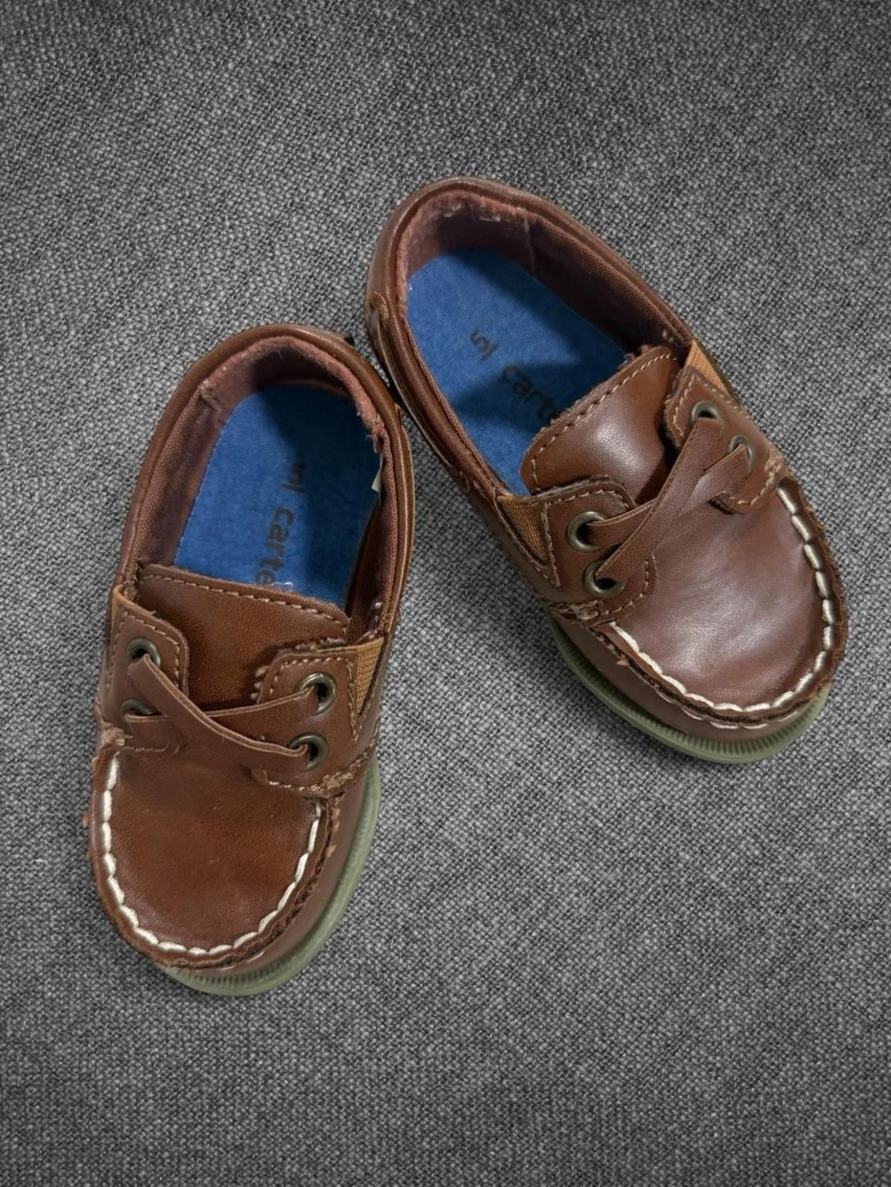 Carter’s Brown Boat Shoes Toddler Size 5M Classic Casual Loafers